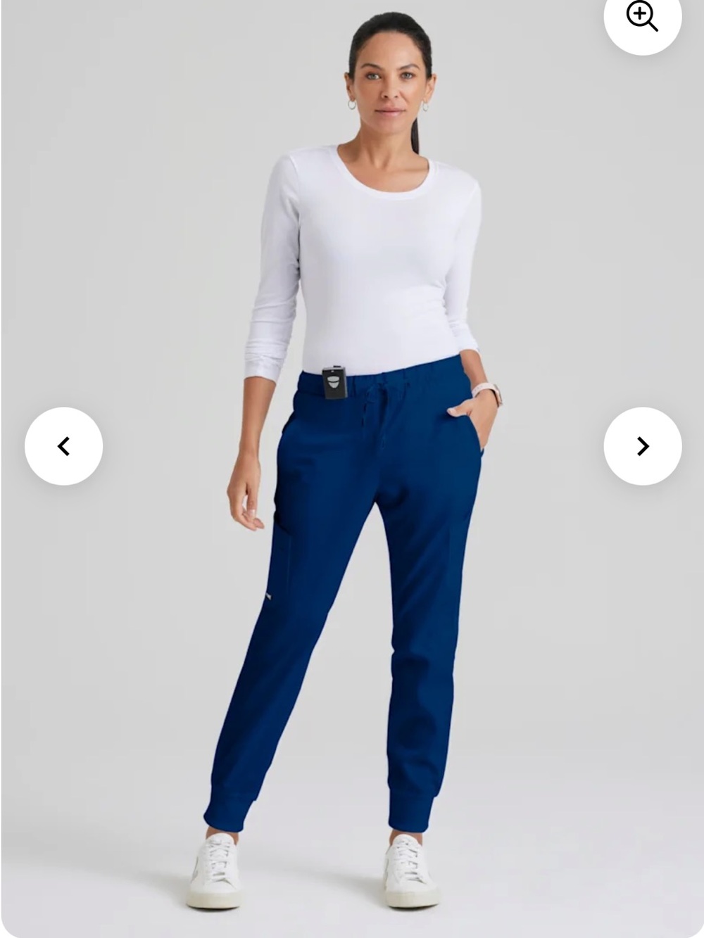 Grey’s Anatomy Kira 5 pocket jogger NWT L INDIGO/NAVY